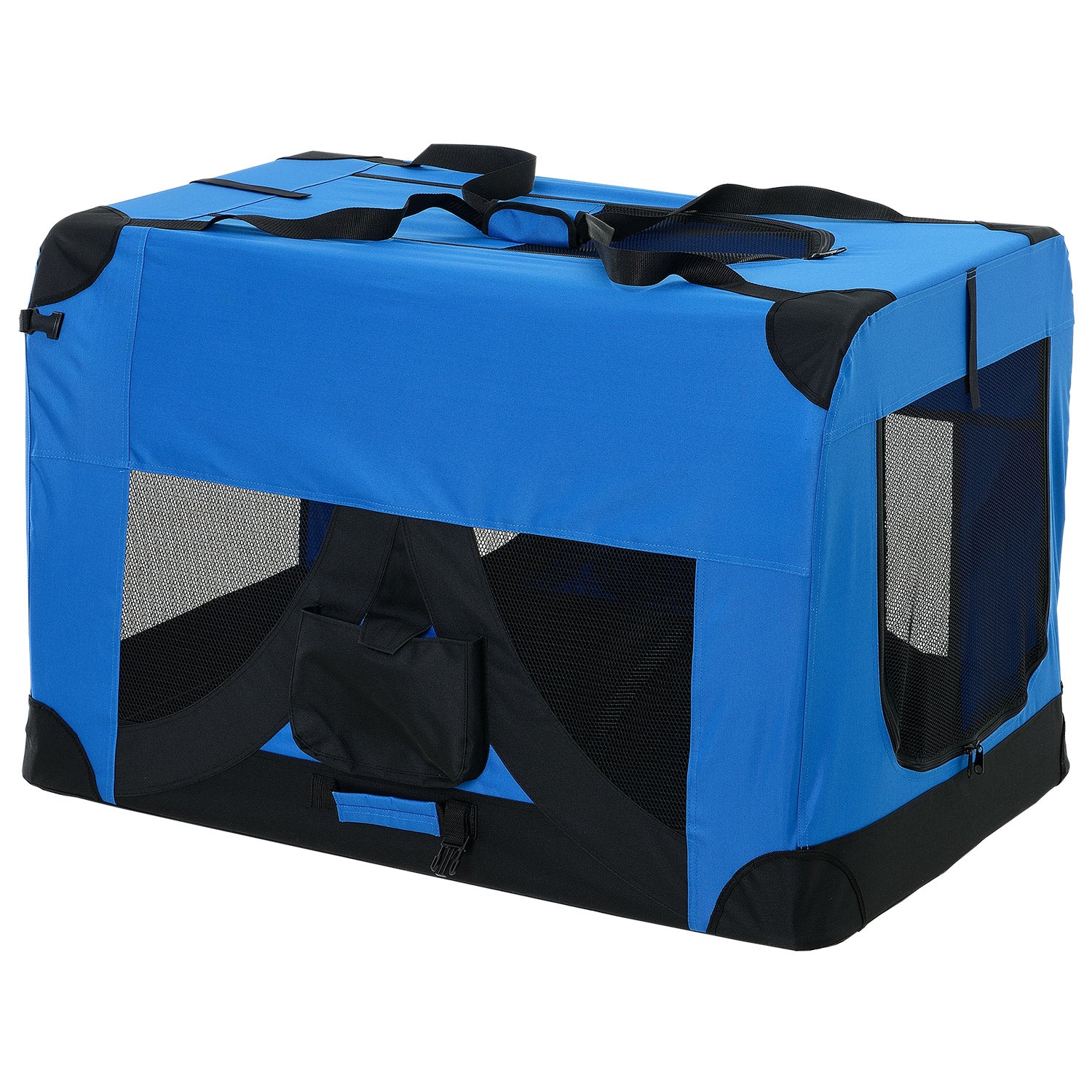 Borsa di Trasporto Pieghevole per Cani e Gatti Cuccia Medium - Blu reale pro.tec