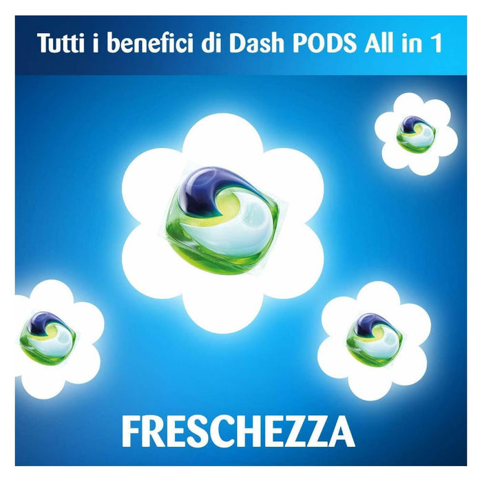 Dash allin1 pods detersivo per lavatrice in monodosi anti-odore 4 confezioni da 26 capsule