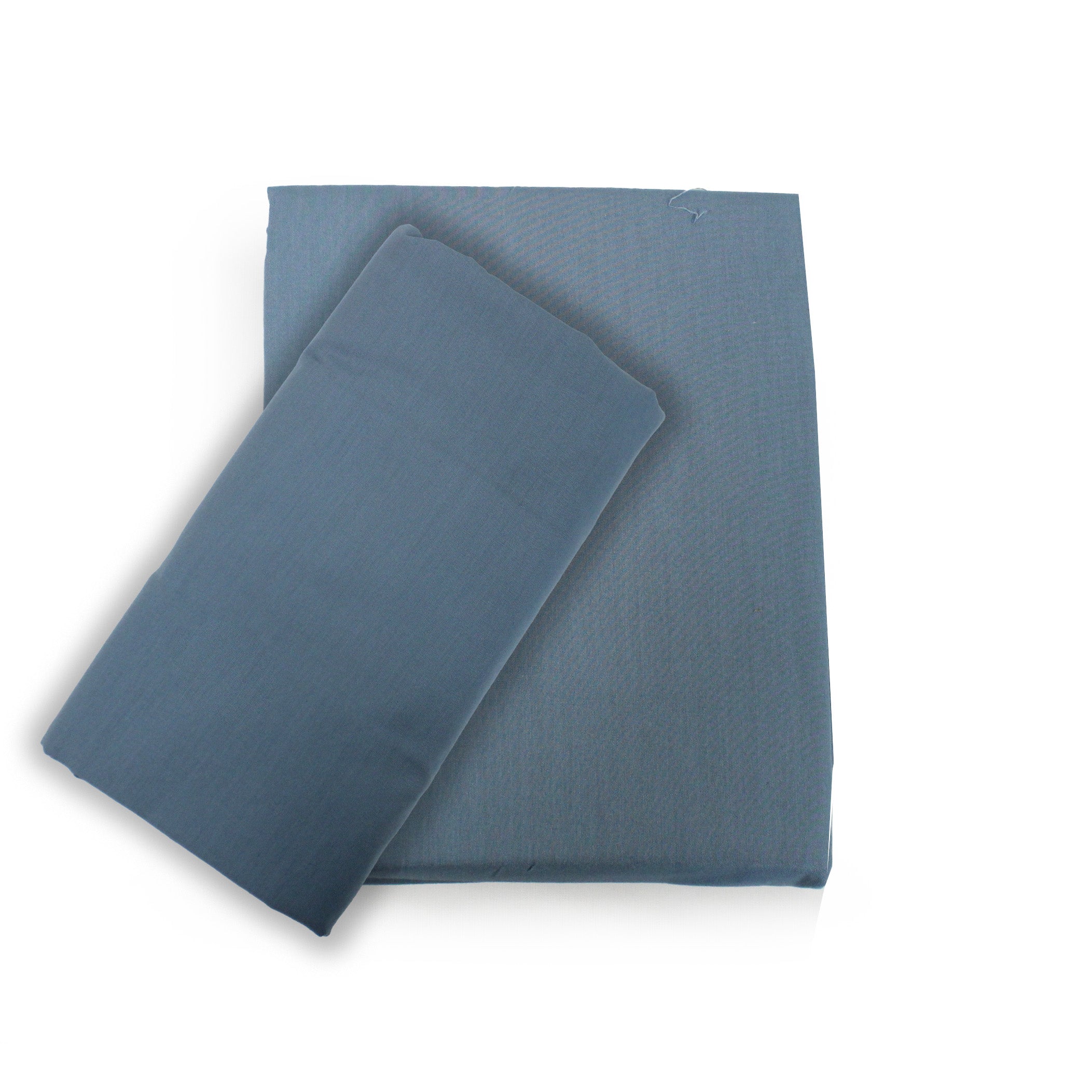 TESS-HOME COLLECTION Completo letto singolo  100% cotone percalle  Blu