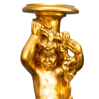 Statua barocca decorativa finitura in oro Francese