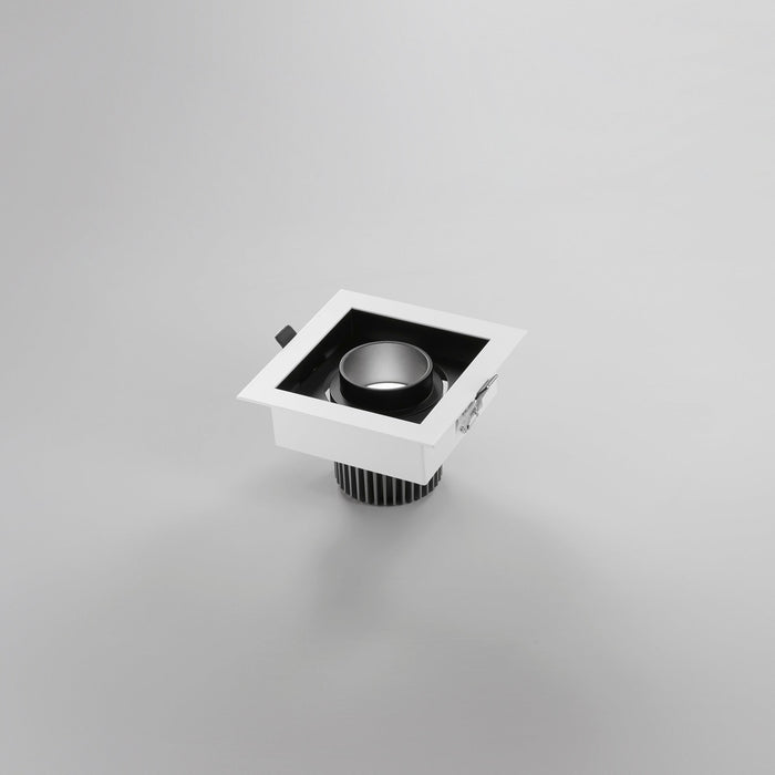 Incasso LED APOLLO antiriflesso nero con luce orientabile 20W luce calda