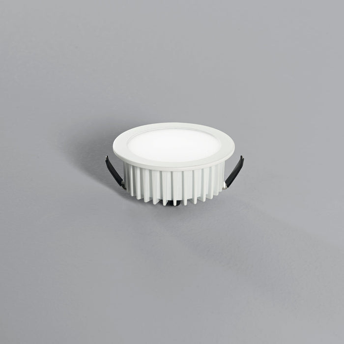 Incasso LED FUSION in alluminio bianco satinato con driver integrato 5W 4000K (luce naturale) 7x3,2 cm.