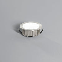 Incasso LED FUSION in alluminio nichel con driver integrato 5W 4000K (luce naturale) 7x3,2 cm.