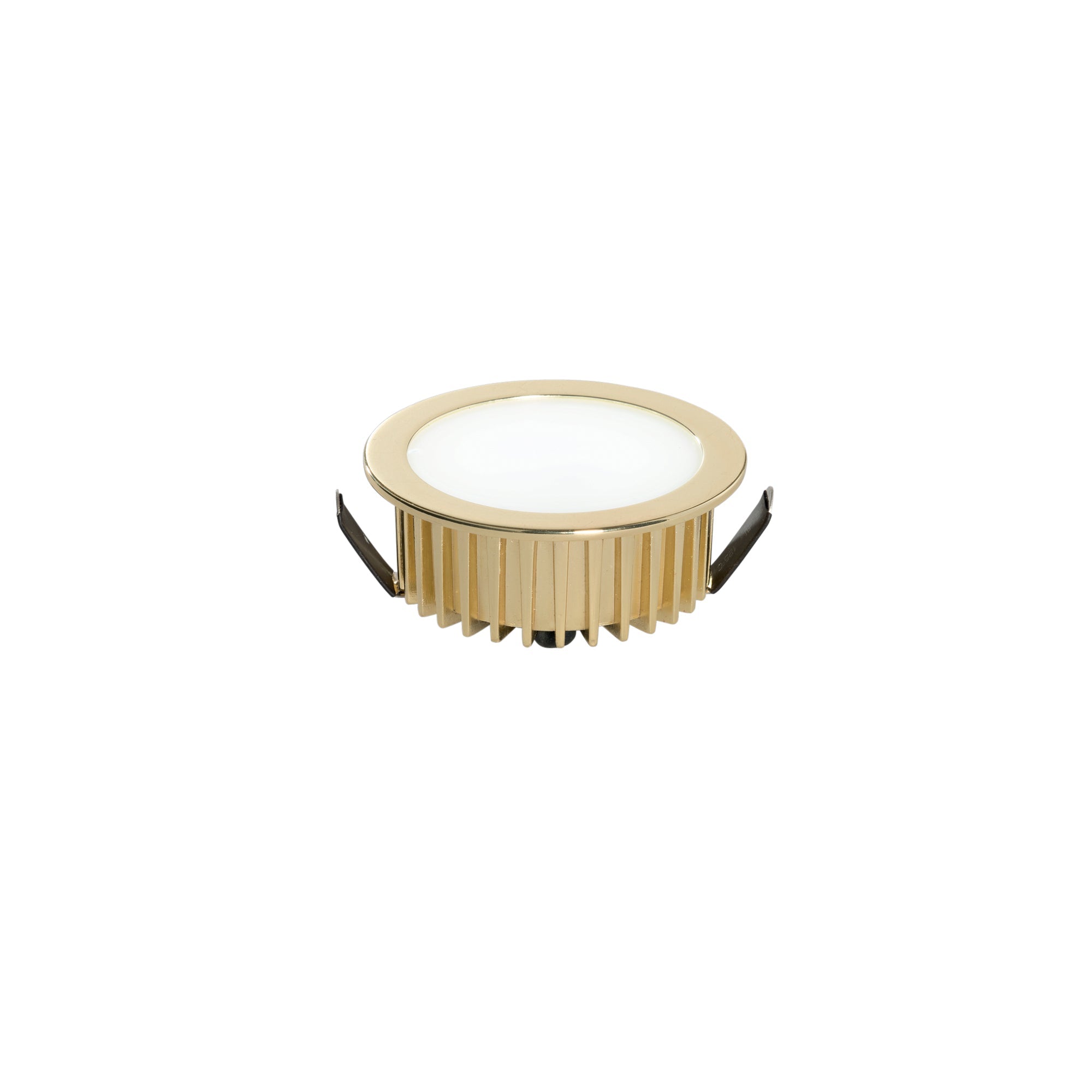 Incasso LED FUSION in alluminio oro con driver integrato 5W 4000K (luce naturale) 7x3,2 cm.