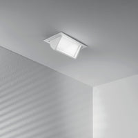 Faretto LYBRA estraibile in alluminio bianco con CCT 38W