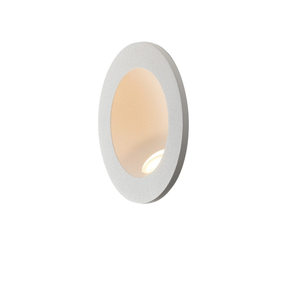 Segnapassi LED ad incasso per esterno ONYX rotondo bianco, 2W 4000K (luce naturale)