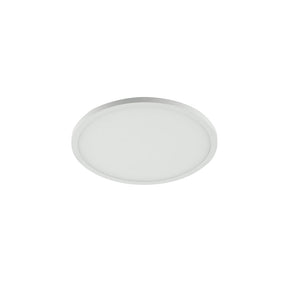 Incasso LED PLUS in alluminio bianco opaco e bordo effetto plafoniera 20W 4000K (luce naturale) 17x2,5 cm.. IP40