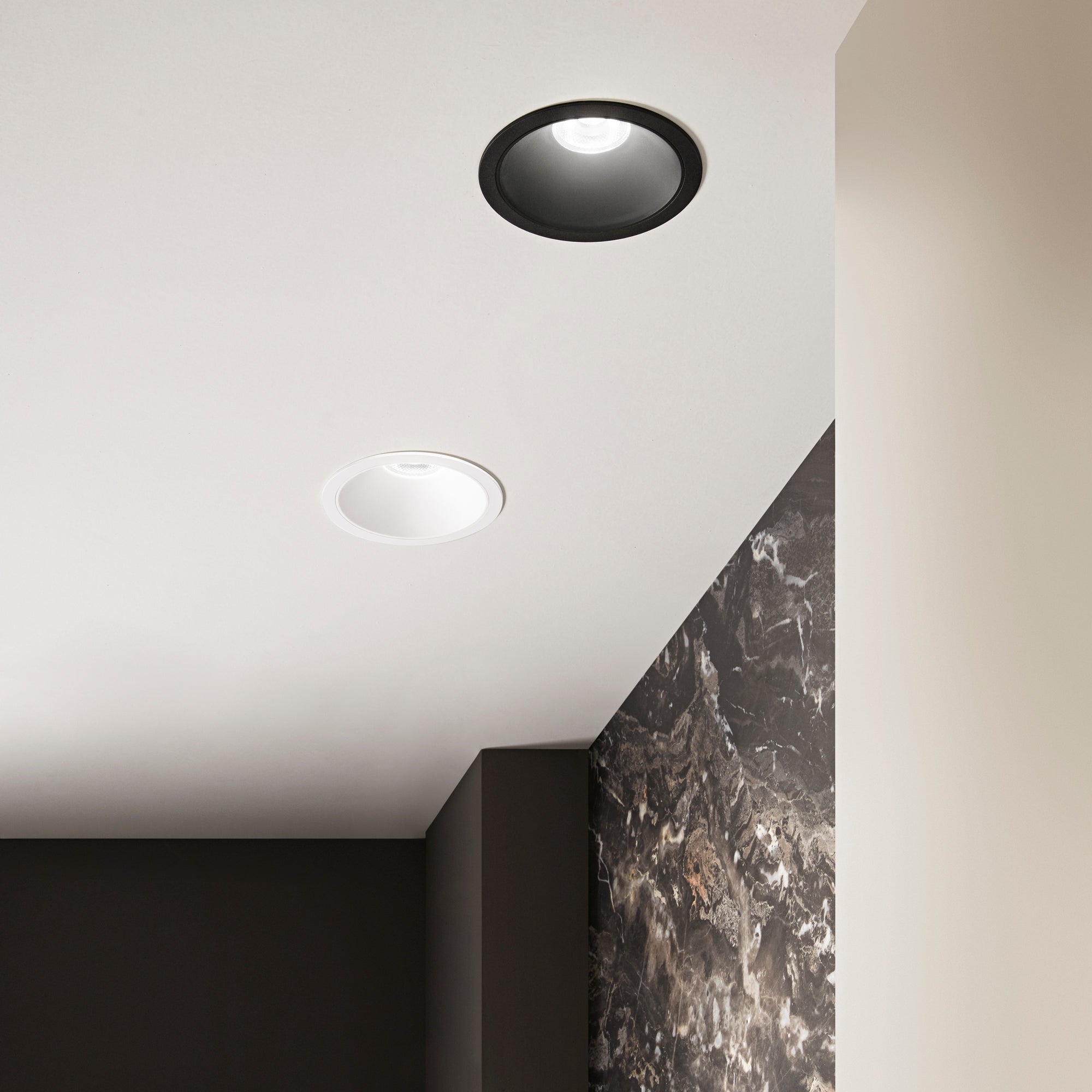 Incasso LED da esterno QUANTUM in alluminio bianco con funzione CCT 40W