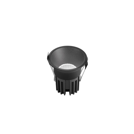 Incasso LED COB QUARK in alluminio nero con funzione CCT 18W