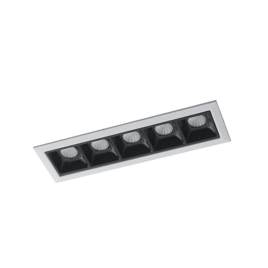 Incasso LED SINKRO antiriflesso bianco e nero 4000K(luce naturale) 14,7 cm.