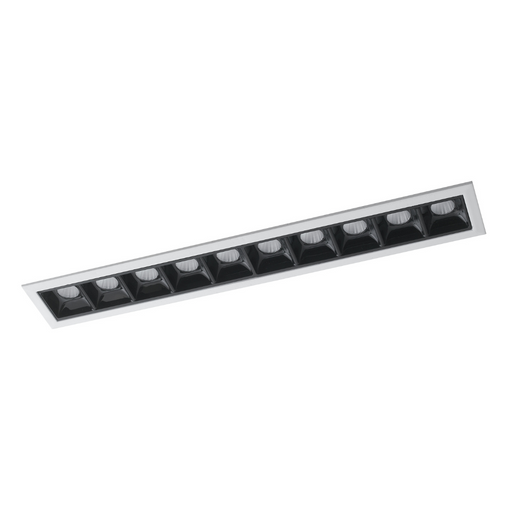 Incasso LED SINKRO antiriflesso bianco e nero 4000K (luce naturale) 28 cm.