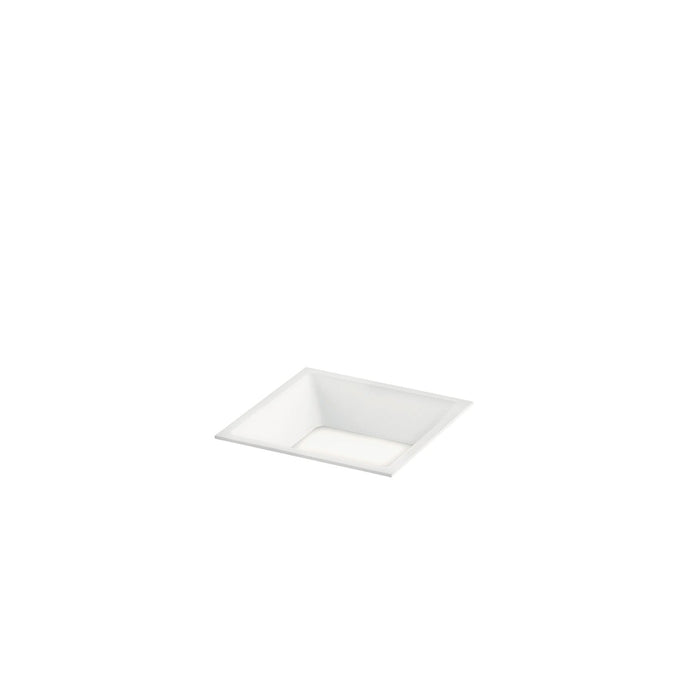 Incasso LED XANTO quadrato bianco satinato con luce antiflesso 12W 3000K (luce calda) 11x4,7 cm.