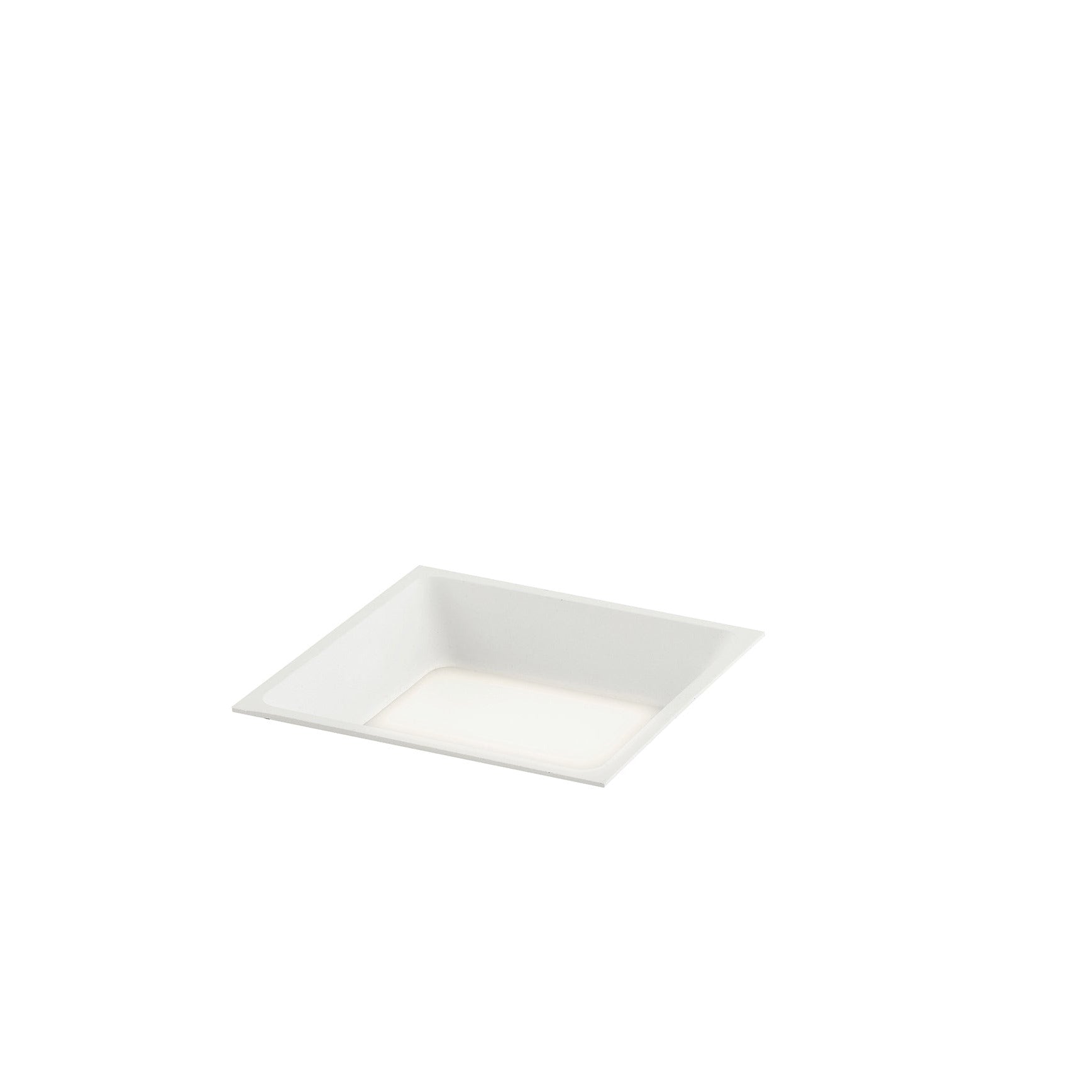 Incasso LED XANTO quadrato bianco satinato con luce antiflesso 18W 5000K (luce fedda) 14,5x5,5 cm.