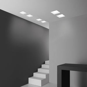 Incasso LED XANTO tondo bianco satinato con luce antiflesso 12W 3000K (luce calda) 11x4,7 cm.