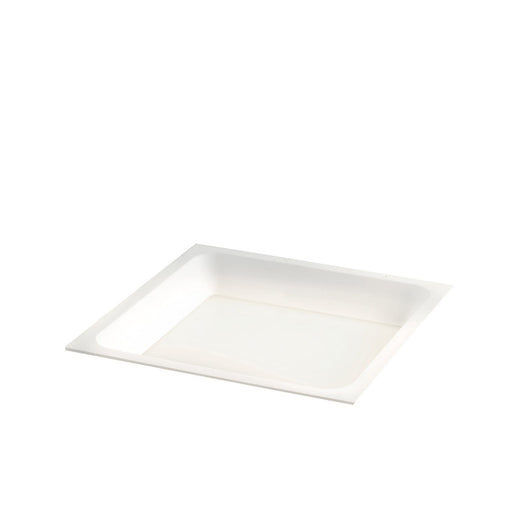 Incasso LED XANTO quadrato bianco satinato con luce antiflesso 30W 3000K (luce calda) 22x5,5 cm.