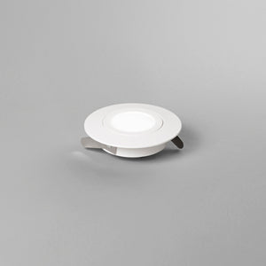 Incasso LED ZENIT orientabile bianco satinato 5W IP44 9 cm.