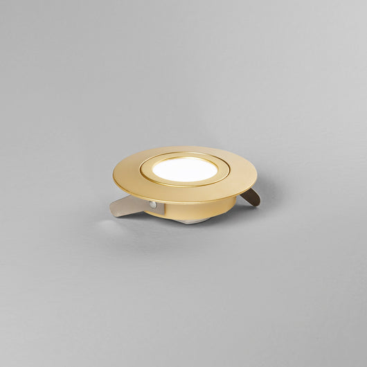 Incasso LED ZENIT orientabile dorato 5W IP44 9 cm.