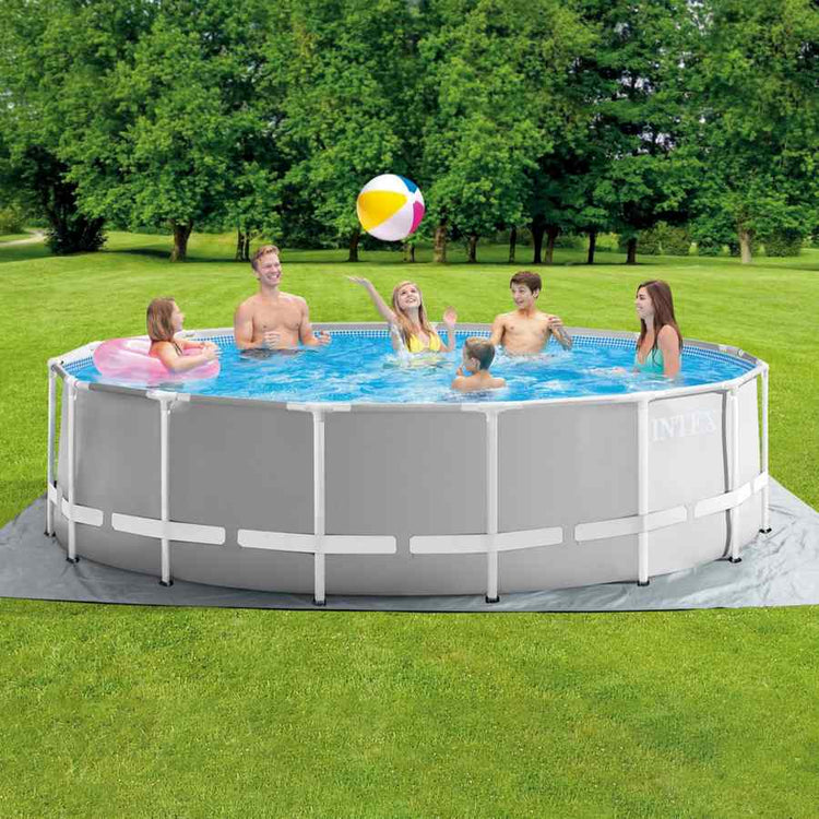 Piscina fuori terra Intex 457x457x122 cm con pompa per filtraggio e scaletta