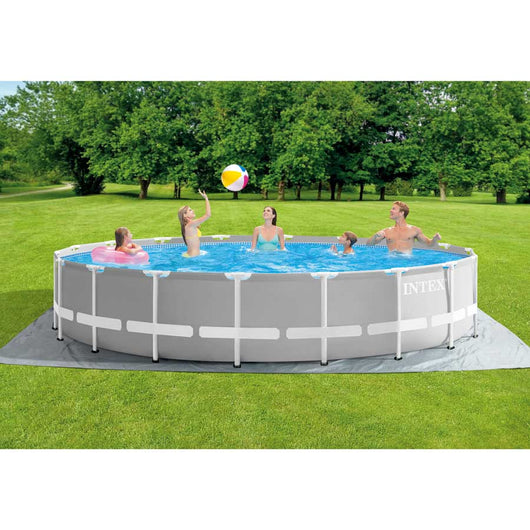 Piscina da giardino 549x122 cm con pompa e accessori