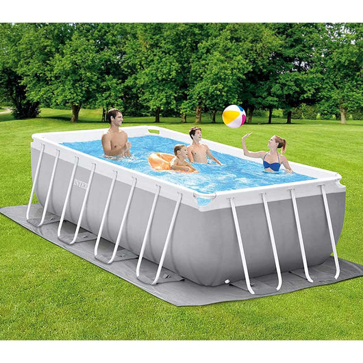 Piscina fuori terra rettangolare 400x200x122 cm con pompa e scaletta