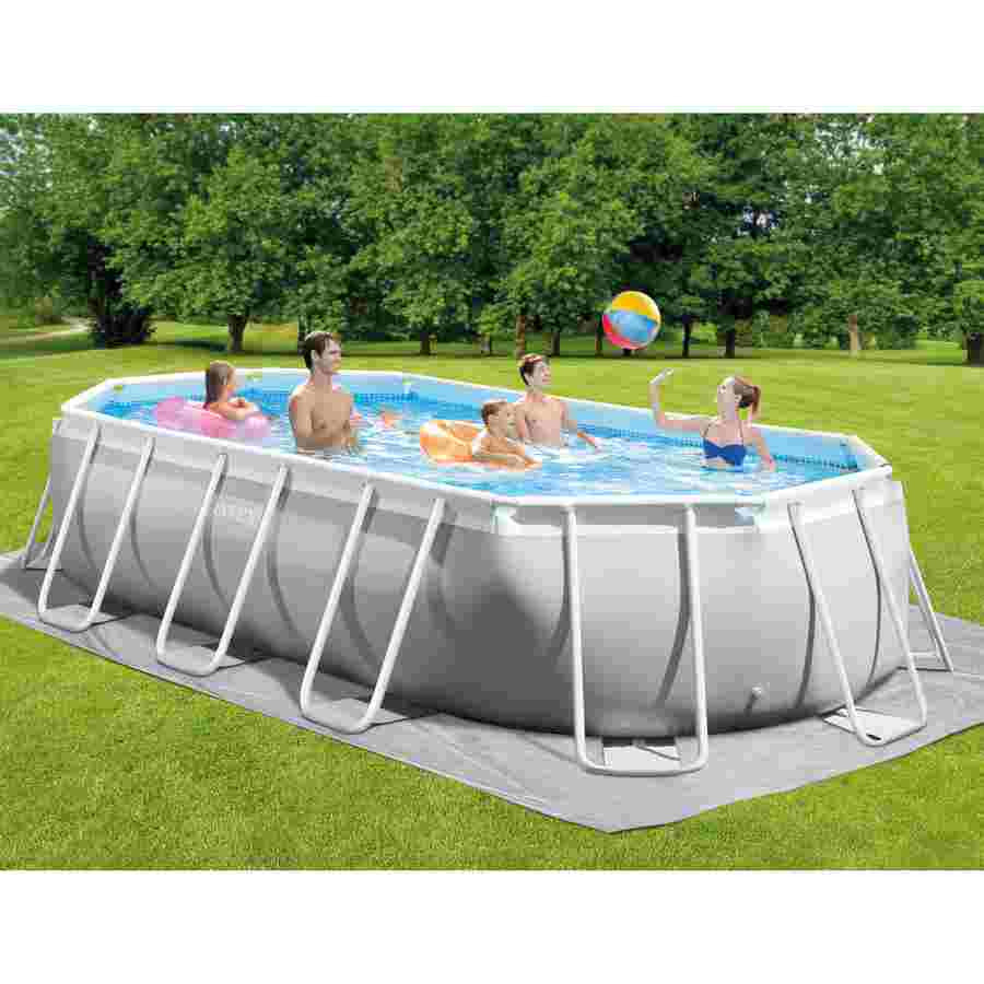 Piscina fuori terra ovale 503x274x122cm con pompa, scaletta e accessori