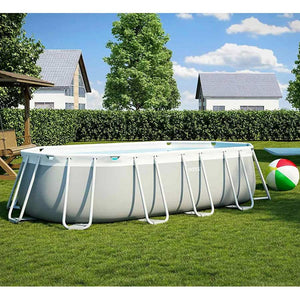 Piscina ovale fuori terra 610x305x122cm con scaletta e pompa Intex 26798