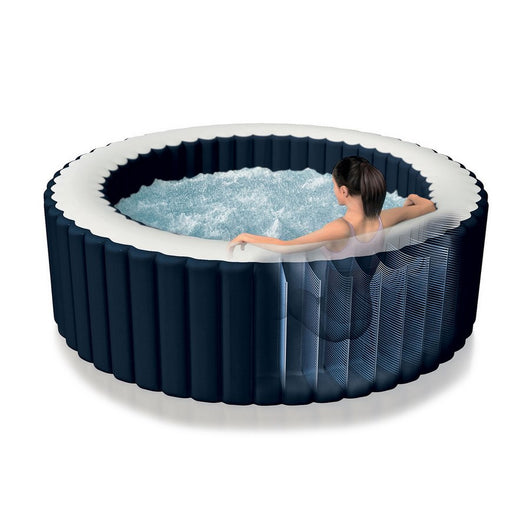 Piscina PureSpa Intex gonfiabile 6 persone colore blu navy