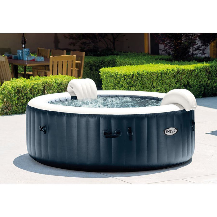 Piscina PureSpa Intex gonfiabile 6 persone colore blu navy