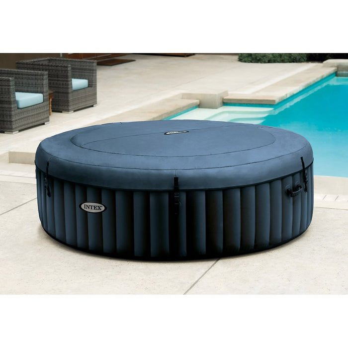 Piscina PureSpa Intex gonfiabile 6 persone colore blu navy