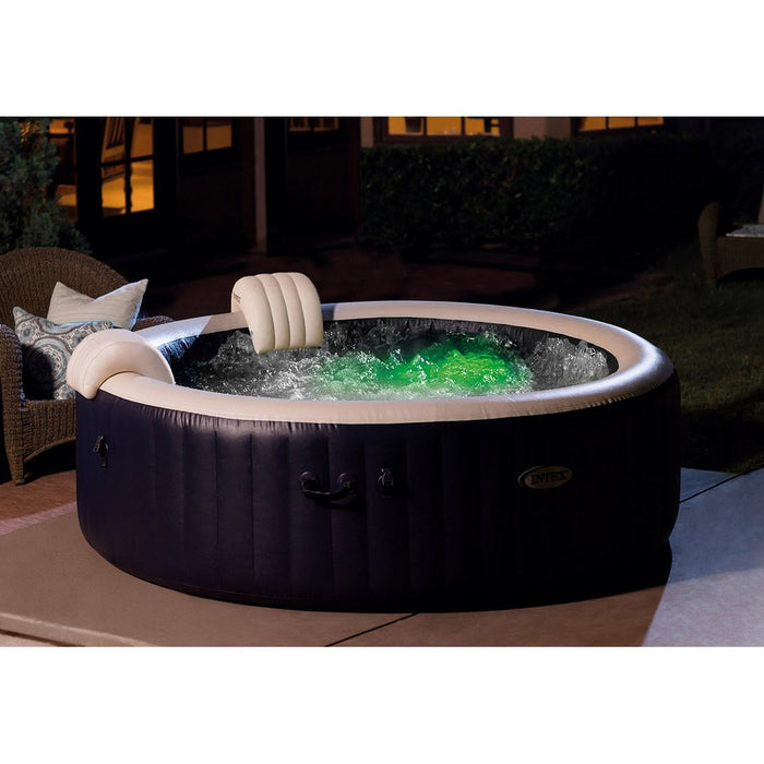 Piscina PureSpa Intex gonfiabile 6 persone colore blu navy