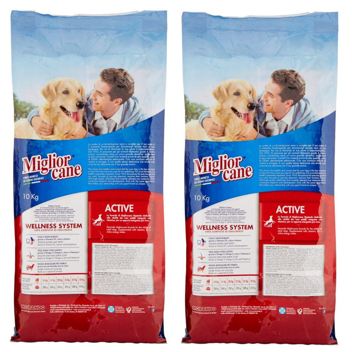 Multipack da 2 morando miglior cane crocchette con manzo da 10 kg ciascuno