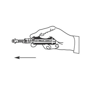 GROZ INGRASSATORE A SPINTA PISTOLA PER GRASSO 125 cc PER AVVITATORI AD IMPULSI G7P