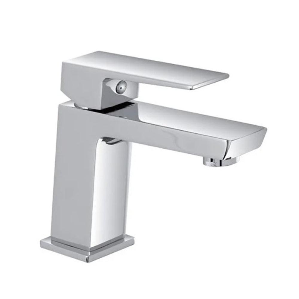 MISCELATORE MONOCOMANDO RUBINETTO LAVABO CROMATO LUCIDO SERIE QUATRA FERIDRAS 401041