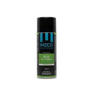 OLIO SPRAY DA TAGLIO MASCHIATURA FORATURA FRESATURA ALESATURA 400ml INECO 206020005