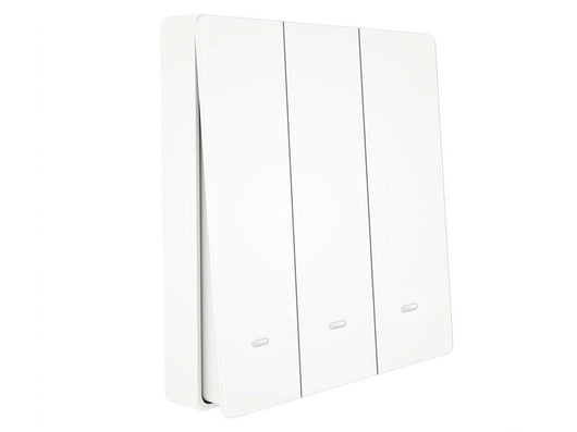 Interruttore Da Parete Wireless WiFi + RF 433 Con 3 Tasti Attacco Semplice Dove Si Vuole Senza Fili