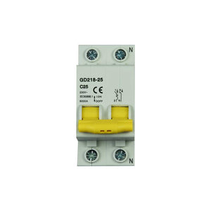 TOT Elettric Interruttore Magnetotermico 1P+N C25 230V 6000A due Moduli<br />GD218-25