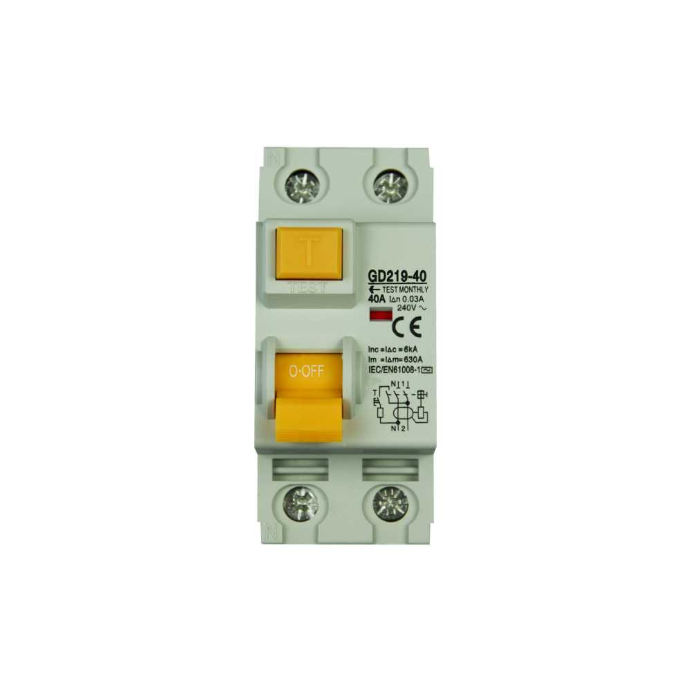 Interruttore Magnetotermico Differenziale 1P+N C40  0.03A 240V 6kA  Due Moduli