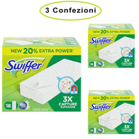 Swiffer panni cattura polvere per scopa swiffer con profumazione ambi pur 3 confezioni da 18 panni