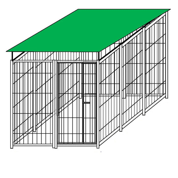 Recinzione da esterno con copertura zincatura a caldo da 300x200x altezza 180 cm