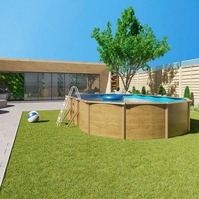 Piscina Fuori Terra Steelwood - 7,30 X 3,65 X H.1,20 M - Kit Base