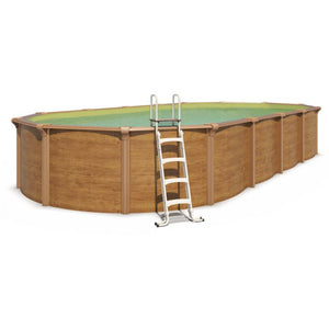 Piscina Fuori Terra Steelwood Omega - 6,10 X 3,65 X H.1,32 M - Kit Pro