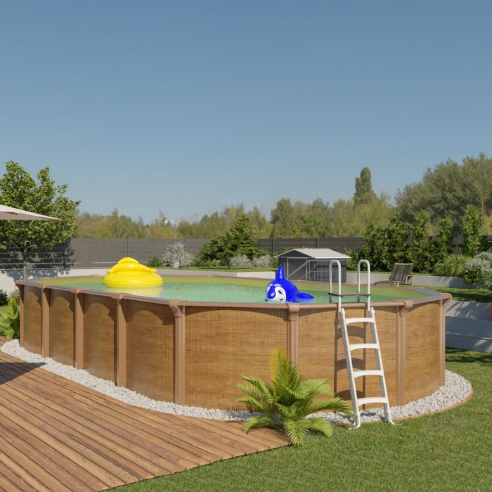 Piscina Fuori Terra Steelwood Omega - 9,15 X 4,60 X H.1,32 M - Kit Pro