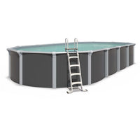 Piscina Fuori Terra Steeldesign Omega - 4,90 X 3,65 X H.1,32 M - Kit Base