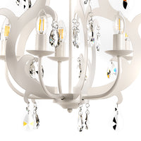 4703/5B - Lampadario Jane 5Xe14 Colore Bianco