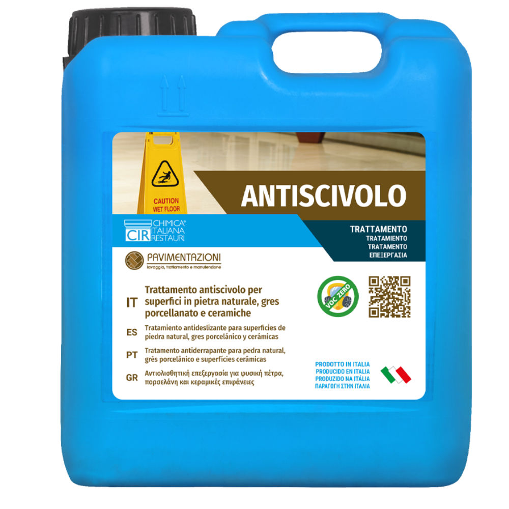 Trattamento antiscivolo per superfici in pietra naturale, gres e ceramiche antiscivolo da 5 lt