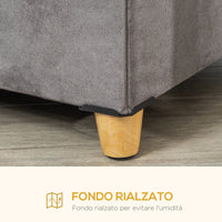 Casetta per Gatti Pouf Poggiapiedi Imbottito 60x45x44,5 cm con Cuscino Rimovibile e Lavabile Grigio