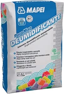 Intonaco monoprodotto poromap deumidificante da 20 kg