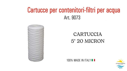 Cartuccia in Polipropilene filo Avvolto 5" - 20 Micron 