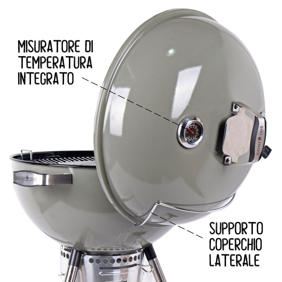 Barbecue a Carbone Carbonella ⌀57 cm con Ruote Ketty Gold