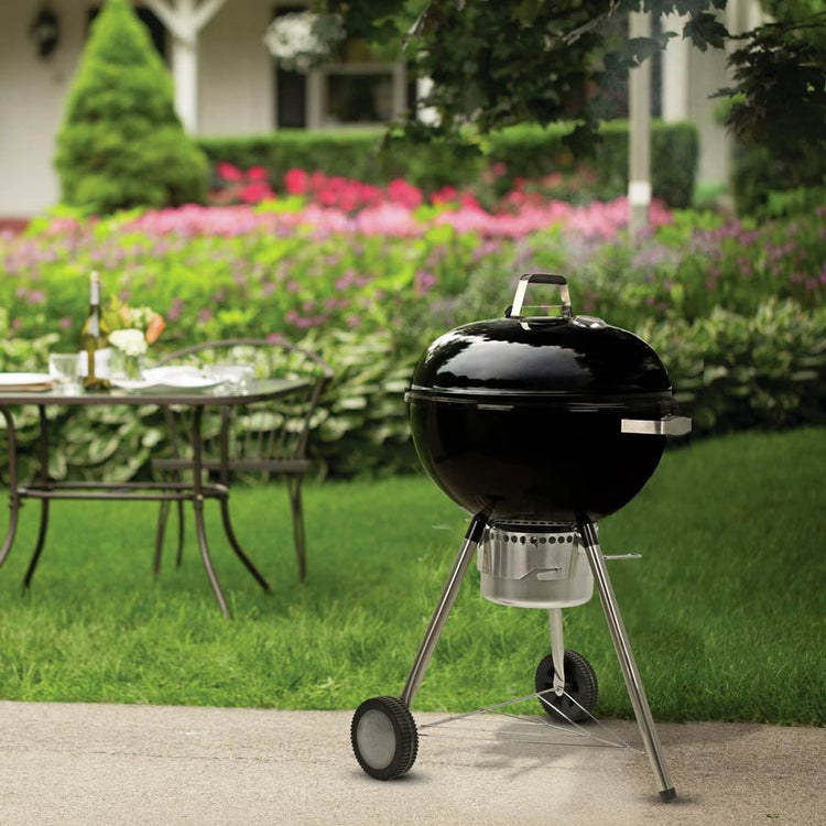 Barbecue a Carbone Carbonella ⌀57 cm con Ruote Ketty Nero